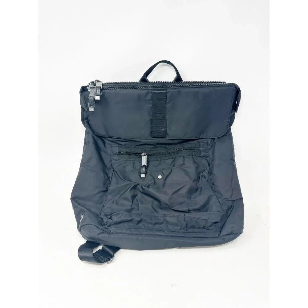 Baggallini Womens Skedaddle Backpack Travel Bag Purse Carry‎ On Nylon Black